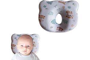 CIRIRE New Update Soft and Cozy Newborn Baby Headrest Prеvents FΙat Hеad Baby Stroller Bassinet Insert Head & Neck Support Soft and Cozy Flat Design Cloud Shape Confort Support