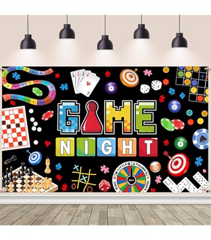 Family Game Night PRINTABLE Party Decorations, Board Games - View #13