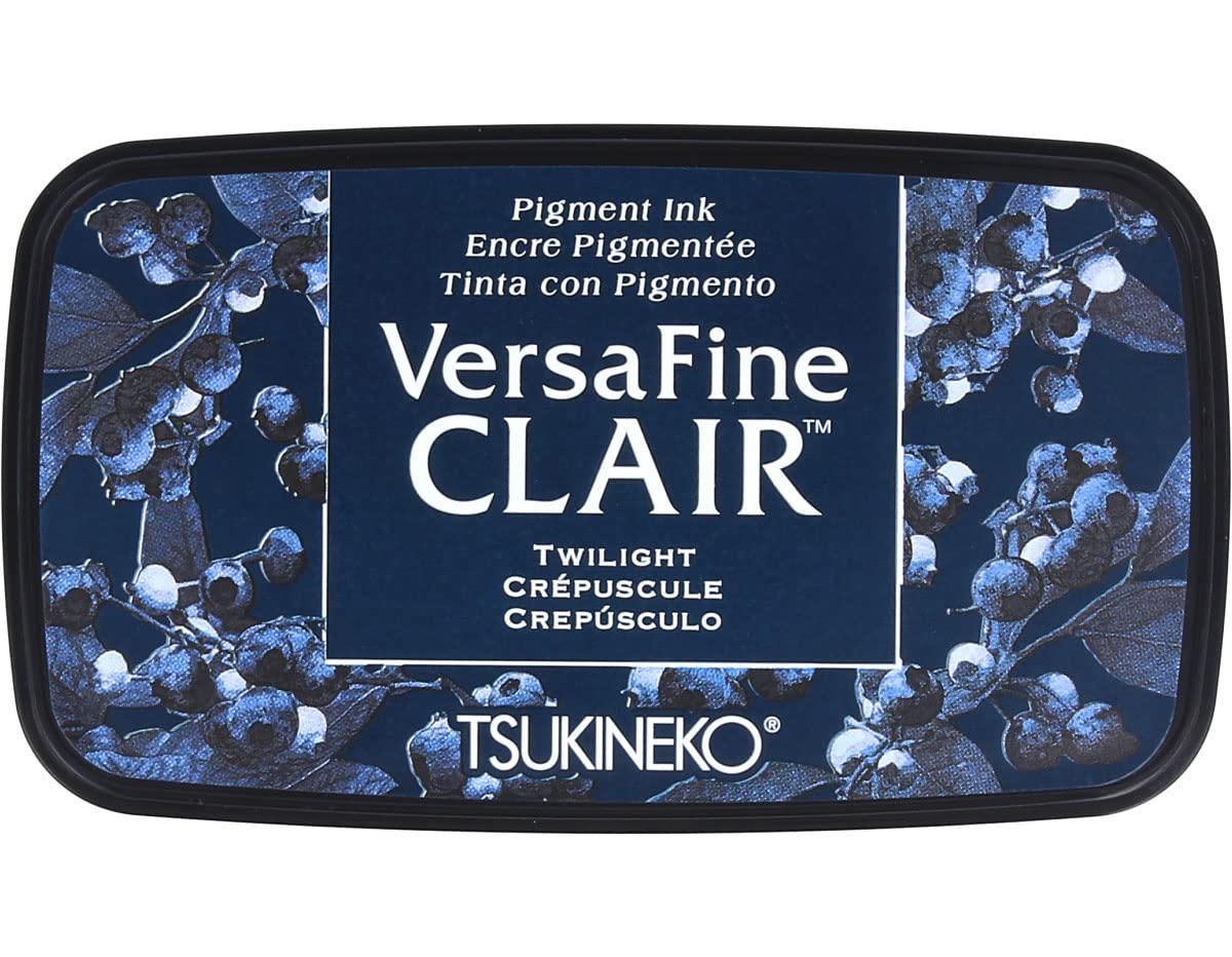 Tsukineko Twilight Versafine Clair Ink Pad, Synthetic Material, Blue, 5.6 x 9.7 x 2.3 cm