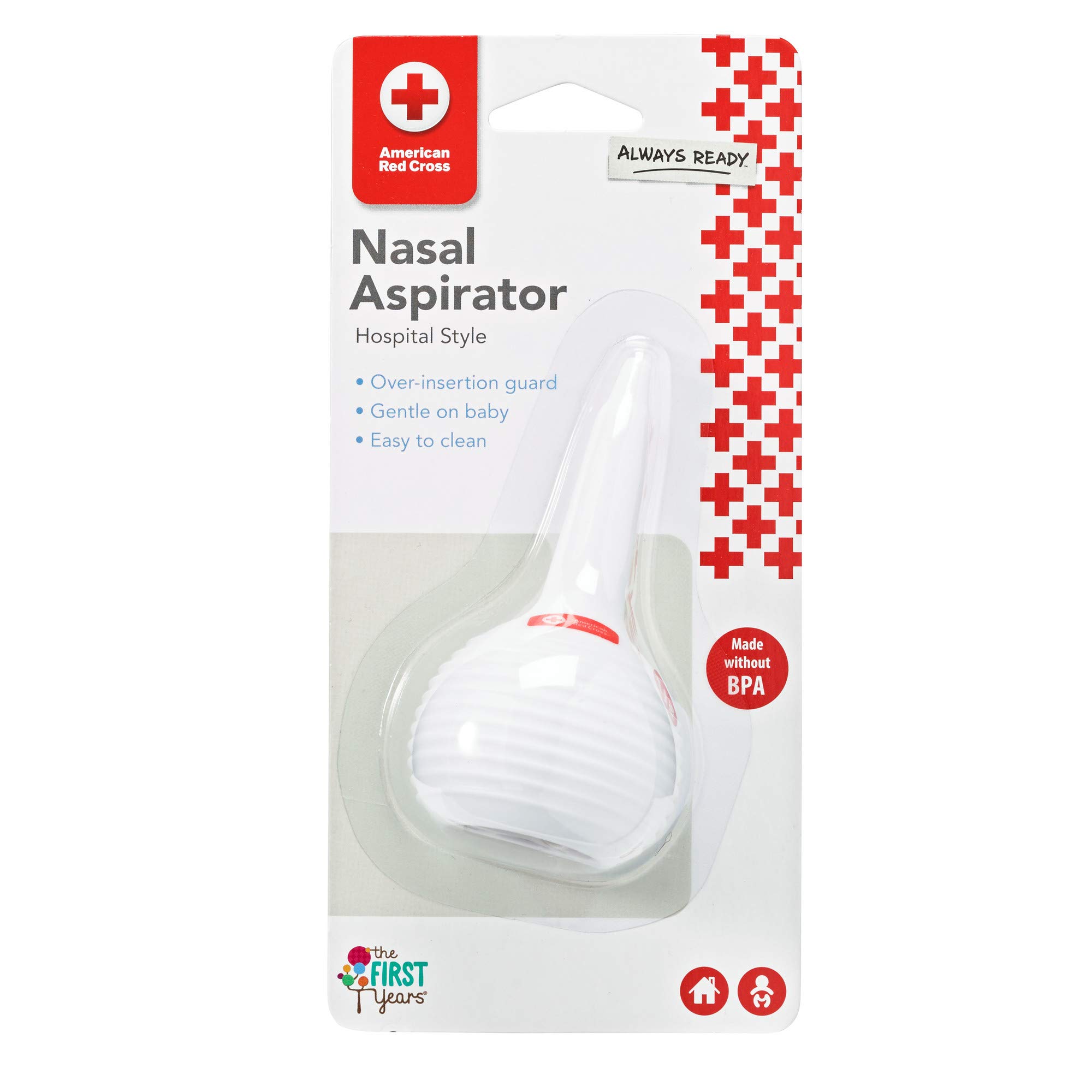 TOMY The First Years American Cross Nasal Aspirator, White