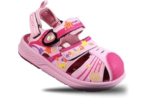 Gold Pigeon Shoes Kids TOE GUARD Easy Snap Lock Closed Toe Athlete Sandals