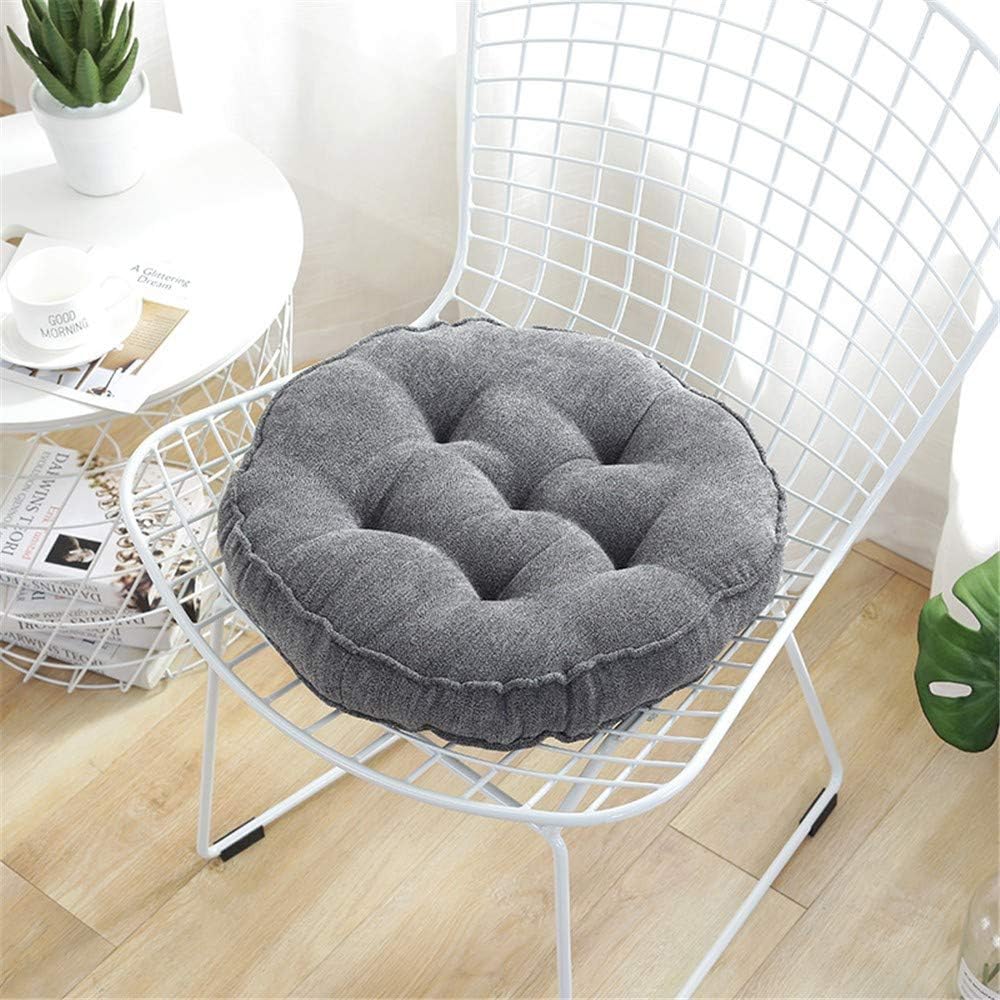 LZYD Solid Color Chair Cushion Round Simple Thicken Padded