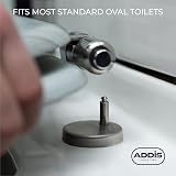 Addis Soft Close Oval Toilet Seat Grey Wood Effect Quick Release Easy Clean view 4