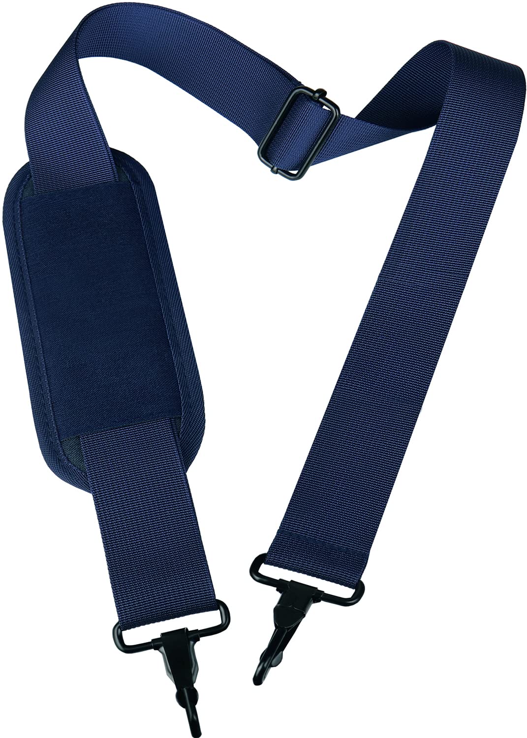 Photo 1 of Shoulder Strap, Durable 55" Universal Replacement Laptop Shoulder Strap, Adjustable Comfortable Belt with Metal Hooks for Briefcase, Computer Messenger Bag, Laptop Case Luggage/Duffel/Camera, (Blue)