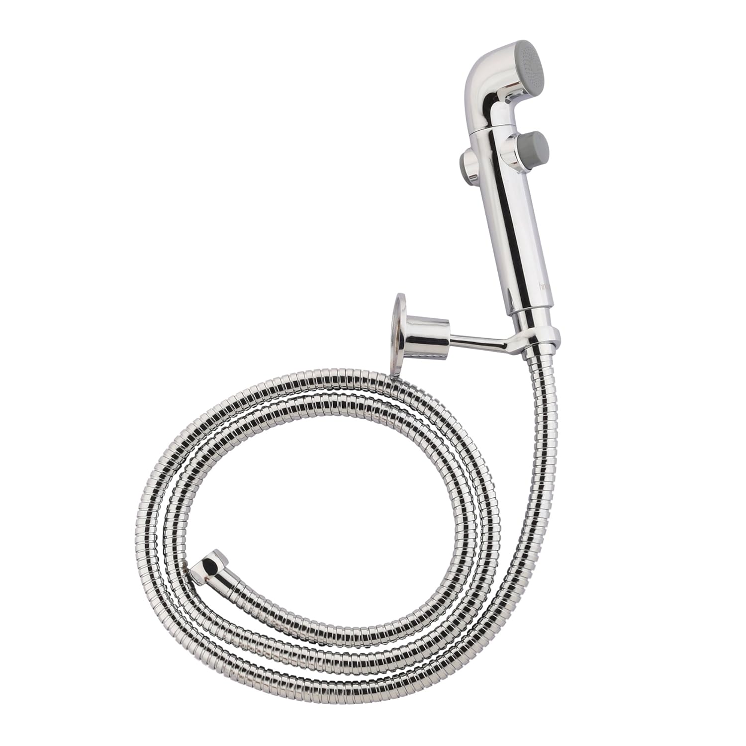Hindware F160059CP Health Faucet 1.5 m Flexible Tube with Hook (Center