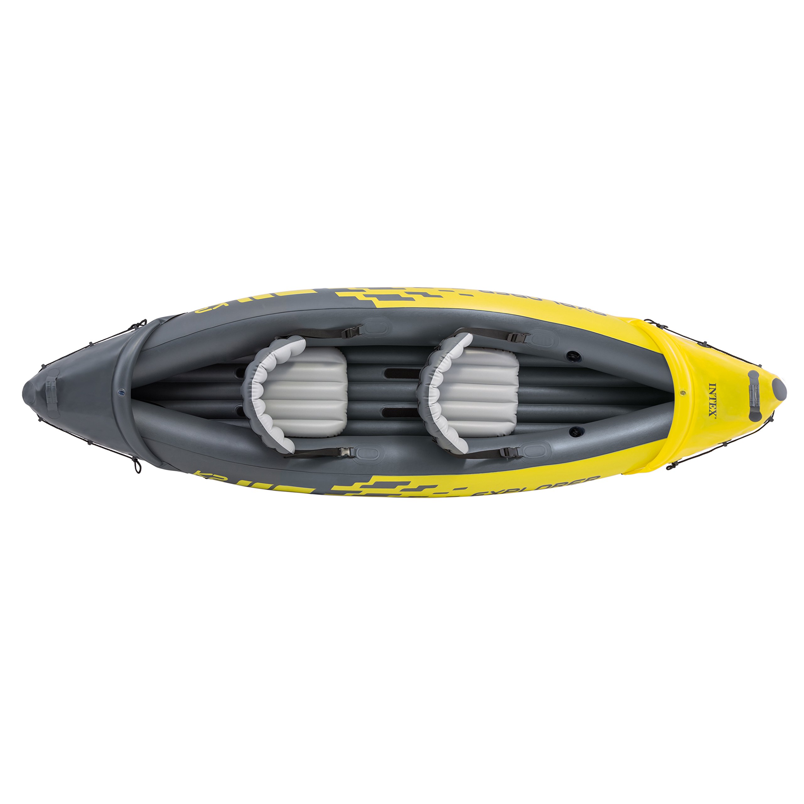Intex Explorer K2 Kayak, 2Person Inflatable Kayak Set with Aluminum Oars and High Output Air
