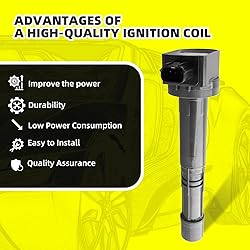 MOAUTO Set of 4 Ignition Coils Pack UF602