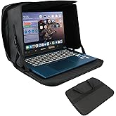 Comastbo Laptop Sun Shade Bag for Working Outside Foldable Laptop Case Shield Cover Outdoor for Travel