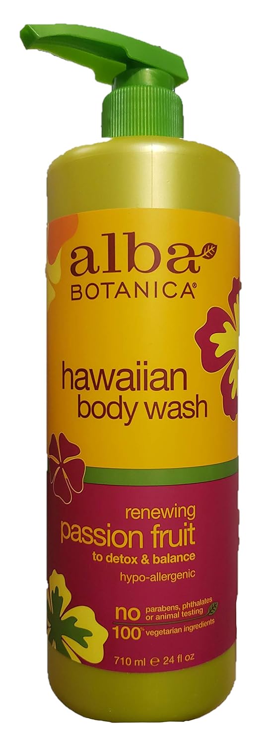 Alba Botanica Body Wash, Hawaiian Passion Fruit, 24 Ounce