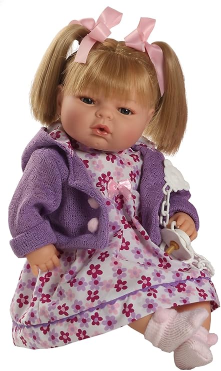 muñeca con chupete que llora