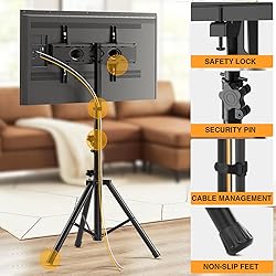 Tripod TV Stand for 23-75 inch Flat Screen/Curved