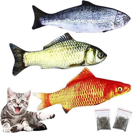 Natuce 3pcs 30cm Cataire Jouets Poisson Cataire Chat Jouets Et 2 Herbe A Chat Cataire Poisson Simulation Poissons En Peluche Interactif Chat Oreiller Chat Jouet En Peluche Pour Chaton Kitty Amazon Fr Animalerie