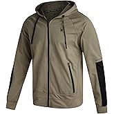 Spyder Mens Zip up Hoodie - Athletic Tech Double Knit Full Zip Gym & Workout Hoodies for Men with Side Pockets