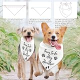 arricraft Pet Dog Bandana White Cotton Triangle Soon to be Big Brother 78cm view 4