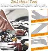 Wetado Auto Trim Removal Tools Kit 15Pcs Car Panel Fastener Rivet Remover view 2
