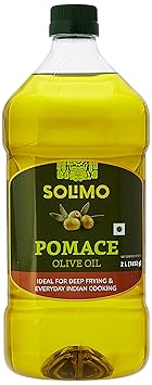 Amazon Brand - Solimo Pomace Olive Oil, 2L