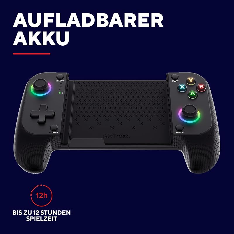 Mylox Bluetooth Handy Controller Handheld Mobile Gaming, Schwarz