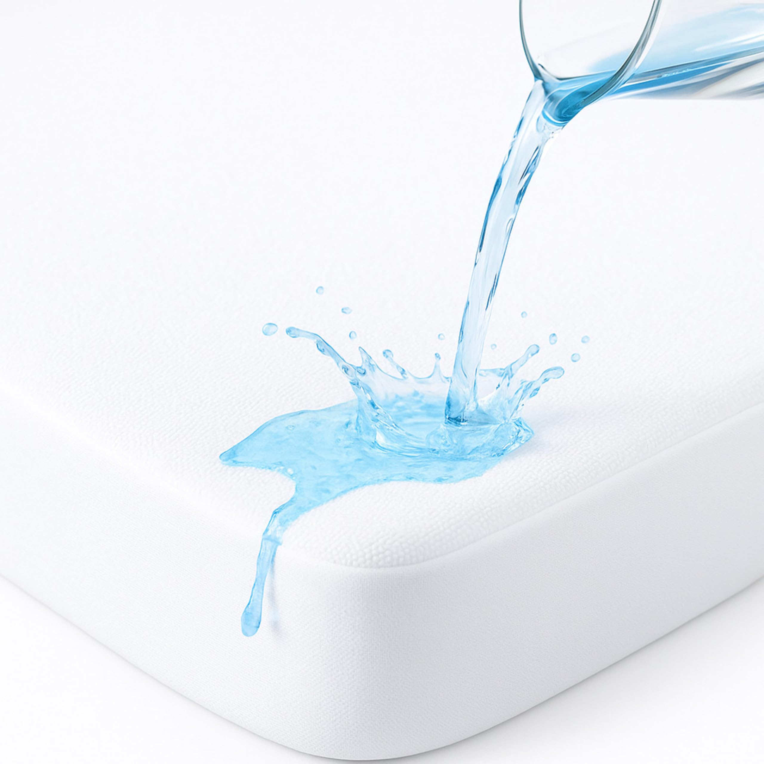 Dudu N Girlie Cot Mattress Protector 60 x 120 cm - Noiseless Waterproof Pad Cover - Cot Fitted Sheet Silent Topper for Baby Toddler Children Cot.