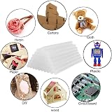 SMALUCK 7mm x 100mm Hot Glue Sticks Ultra Clear 50 pcs for Mini Melt Gun view 5