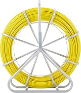VEVOR 425ft Fiberglass Fish Tape 1/4in Wire Puller Cable Rodder Steel Reel view 9