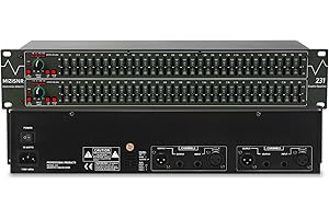 MIZISNR Graphic Equalizer 31-Band Stereo EQ for Home Audio, Dual Channel Professional DJ Equalizer (EQ-231)