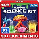 Doctor Jupiter Ultimate Science Kit, Chemistry Set for Kids Ages 8-10-12-14 | Birthday Gift Ideas for Boys & Girls 8,9,10+ Years Old | STEM Toy with 50+ Experiments | Learning & Educational Projects