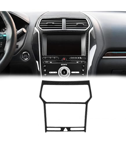 Silver ABS Center Console Navigation Trim Cover – Fits Ford Explorer 2011-2015 (USA)