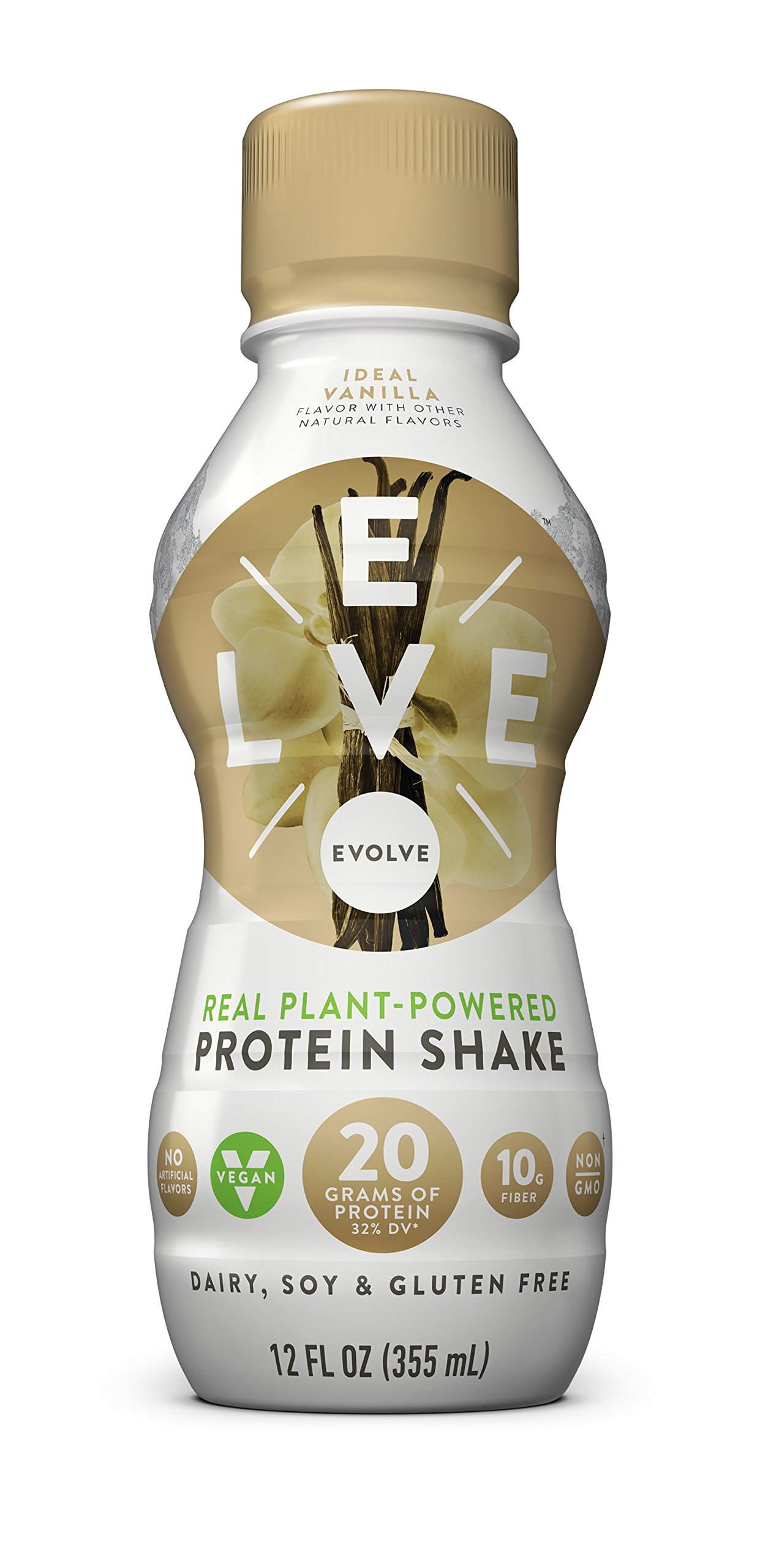 Evolve Protein Shake, Toasted Almond, 20g Protein, 12 FL OZ