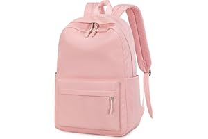 BLUBOON School Backpack for Teen Girls Women Laptop Backpack College Bookbags Middle School Travel Work Commuter Back Pack(Pink)