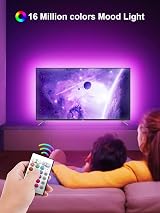 GIPOYENT TV Light Strip 5M Backlight RGB LED Bluetooth 16 Million Colors view 2