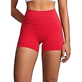 INGIA Womens High Waist No Front Seam Biker Shorts 4 Inches Running Volleyball Spandex Yoga Gym Workouts