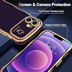 Hython for iPhone 12 Case Cute Curly Wave Frame