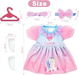 Aolso 14-18 Inch Doll Clothes 4-Packs Unicorn Theme for 35-45 cm Dolls view 4