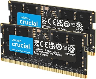 Crucial 32GB (2x16GB) DDR5 4800MHz SODIMM CT2K16G48C40S5
