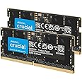 Crucial 32GB DDR5 RAM Kit (2x16GB), 5600MHz (or 5200MHz or 4800MHz) Laptop Memory 262-Pin SODIMM, Compatible with Intel Core 