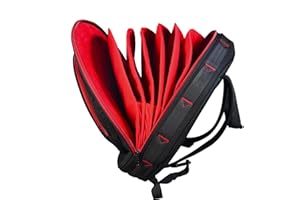 Niu Kako 22" Cymbal Bag, Double Layer Cymbal Case with 6mm Padded Divider, Handles and Backpack Straps for Drum Cymbals and Accessories