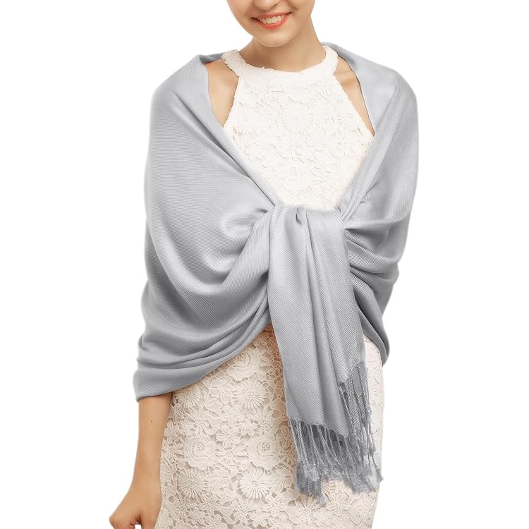 Satin Shawl Wrap Scarf for Evening Dresses Long Neckerchief