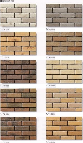 Amazon 古都ブリック 煉瓦 レンガ 調 軽量ブリックタイル 壁用 店舗 マンション エントランス 玄関等のdiyリフォームにお勧め タイル