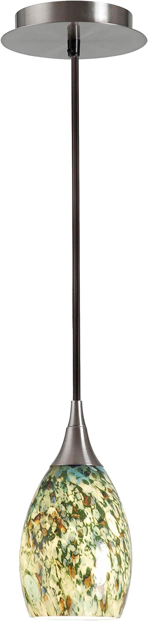 Kenroy Home 44301BS-FORE Medici Mini Pendants, Small, Brushed Steel Finish