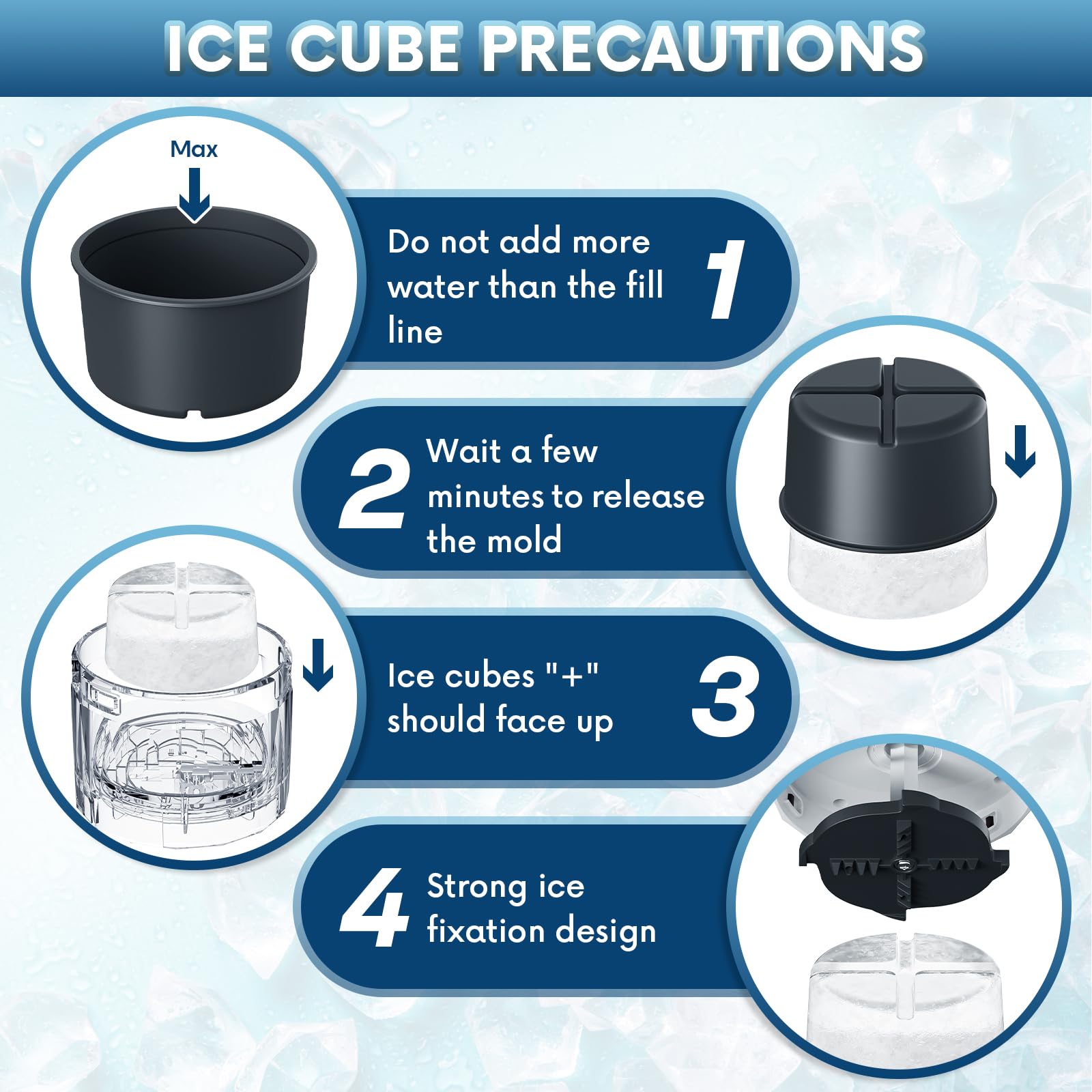 Shaved Ice Attachment for KitchenAid Stand Mixer, Shaved Ice Machine for Kitchenaid Mixer Attachments with Coarse and Fine Blades, 8 Ice Cube Molds
