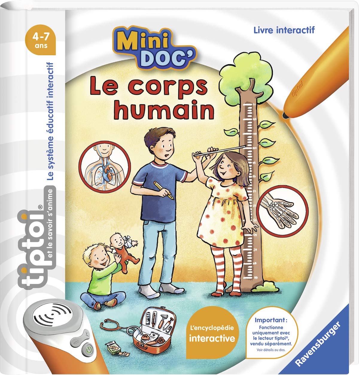 Ravensburger Tiptoi® 00030 Interactive Book Mini Doc'- The Human Body for Ages 4 and Above