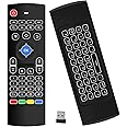 Air Mouse,MX3 Pro Backlit Mini Keyboard Remote Control,Mini Wireless Keyboard & IR Learning Air Mouse Remote,Compatible for Raspberry Pi, Android TV Box, Projector,HTPC, Window, Mac OS