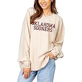 chicka-d NCAA womens Corded Crew Pullover Sweatshirt