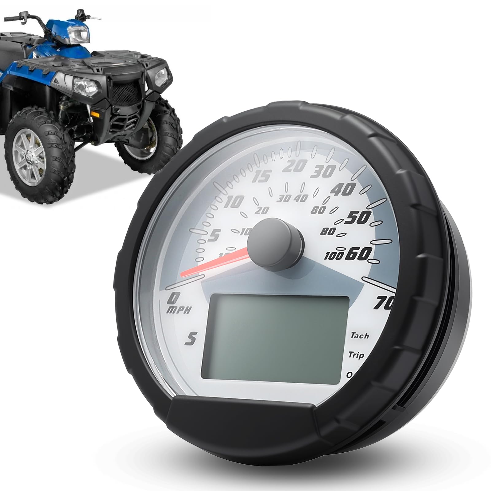 Photo 1 of ATV Speedometer Cluster Assembly Kit for 2004-2008 Polaris Sportsman 400 450 500 600 700 800 - Replaces OEM# 3280431 3280482 3280528