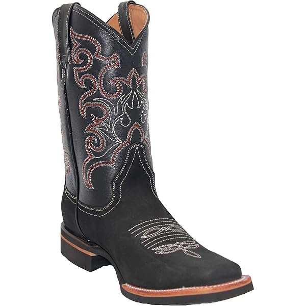 Amazon.com | New Rock 7921 S2 Men's Red and Black Flame Western