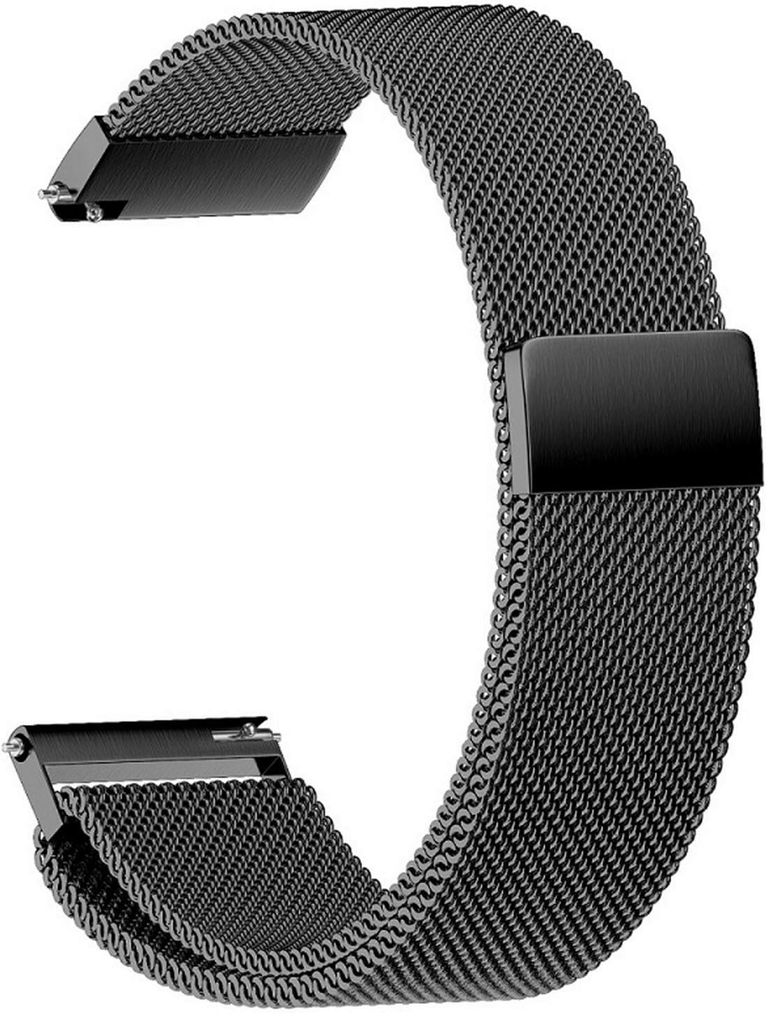 Stainless Steel Watchband with 18 20 22mm Width Universal Wristband for Smart Watch Bands Metal Band Desallusa-Buckles-XDMSD2892 Magnetic Release