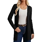 GRACE KARIN Long Sleeve Cardigan Sweaters for Women, Lightweight Long Cardigans, Open Front Dressy Casual Jacket