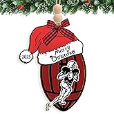 2025 Christmas Ornament,Sports Ornaments for Christmas Tree,Wooden Sports Themed Gifts for Boys,Girls,Teenagers,Players, Coaches, Personalized Ball Decoration Holiday Present (1, Football)