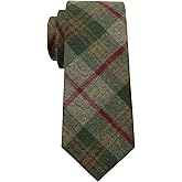 Mantieqingway Mens Ties 2.36" Cotton Skinny Ties for Men Wedding Party Solid Color Necktie