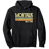Vintage Montauk New York NY Hoodie Love Gift Souvenir Pullover Hoodie
